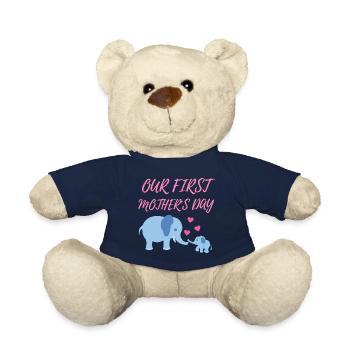 our first mother's day - Teddy Bear - french navy - Front