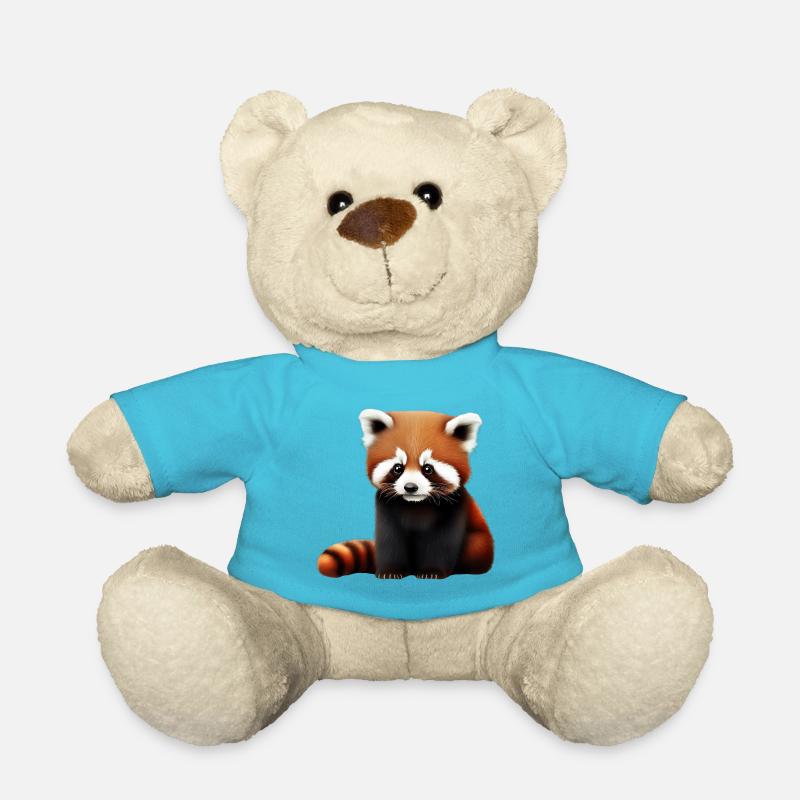 Drôle de panda roux - Nounours - bleu outremer