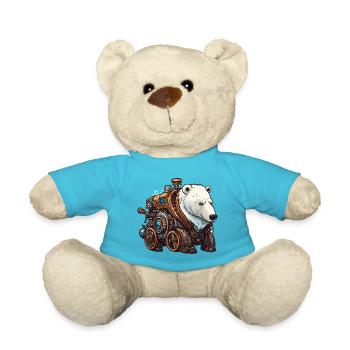 Eisbär / Tier / Norpol / Winter / Kindlich / süß - Teddy - Atollblau - Vorne