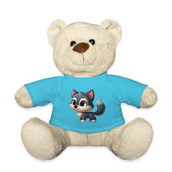 Wolf 3 - Teddy Bear - atoll blue - Front