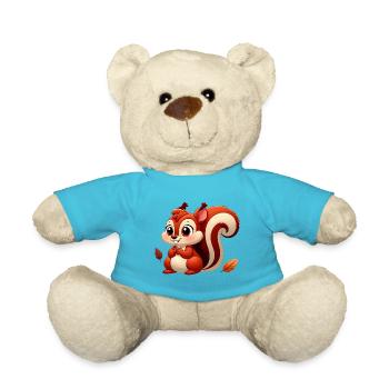 Squirrel 9 - Teddy Bear - atoll blue - Front