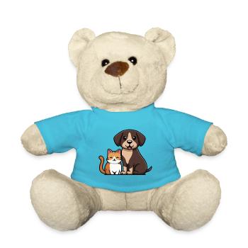 Funny friendship - Teddy Bear - atoll blue - Front