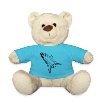 Raumschiff Spaceshuttle Astronaut Nasa Raumfahrt - Teddy - Atollblau - Vorne