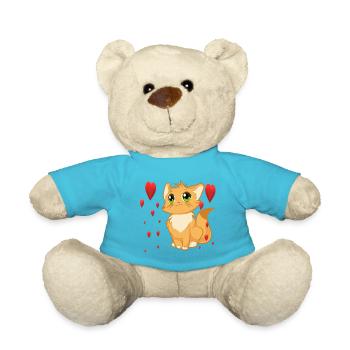 süsse Katze - Teddy - Atollblau - Vorne