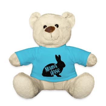 Hasenmama Osterhase Beste Mutter Ostern Hasen Mama - Teddy - Atollblau - Vorne