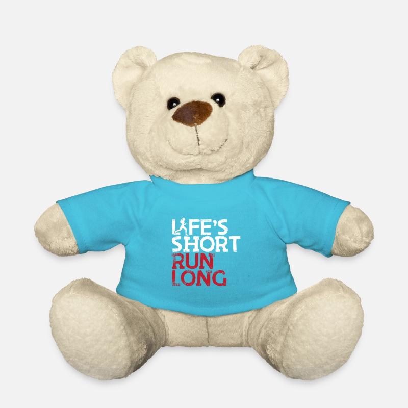 Kurzer Lauf des Lebens Langer weiblicher Läufer - Teddy - Atollblau