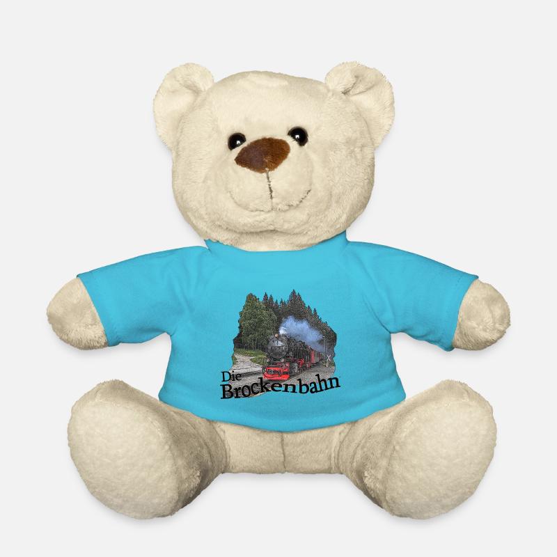 brockenbahn dampflok schierke 1 - Teddy - Atollblau