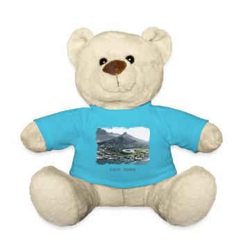Cape Town Retro - Teddy Bear - atoll blue - Front