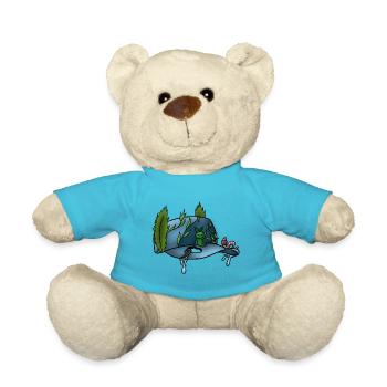 La Casquette De Pousse ! - Nounours - bleu outremer - Devant