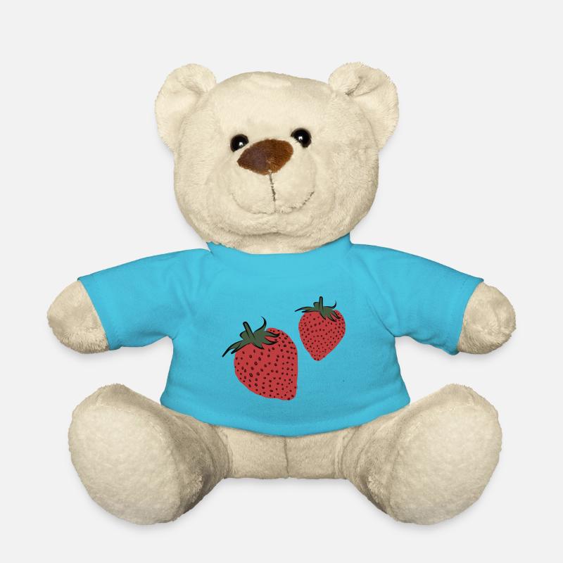 Cute Strawberries - Teddy - Atollblau