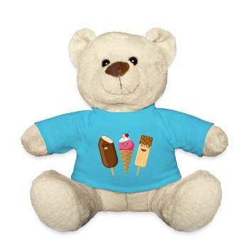 Eis dreierlei - Teddy - Atollblau - Vorne