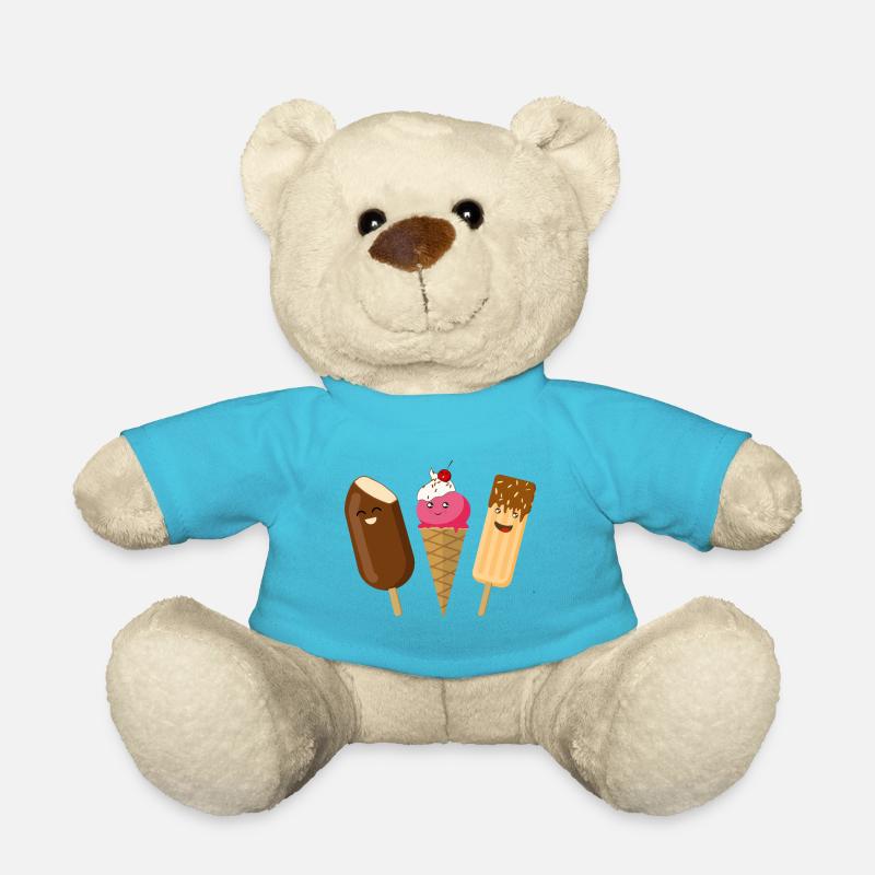 Eis dreierlei - Teddy - Atollblau