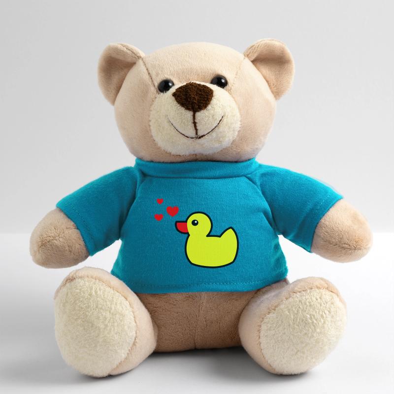 Squeaky Duck Yellow Valentine's Day 2 Teddy Bear