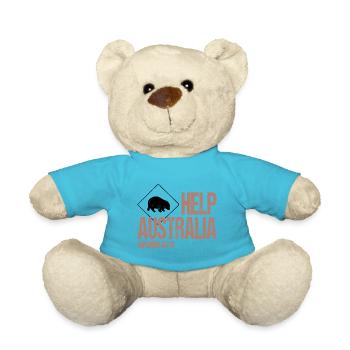 HELP AUSTRALIA WOMBATS - Teddy - Atollblau - Vorne