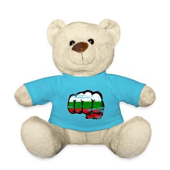 Bulgarien Flagge Hand Faust used - Teddy - Atollblau - Vorne