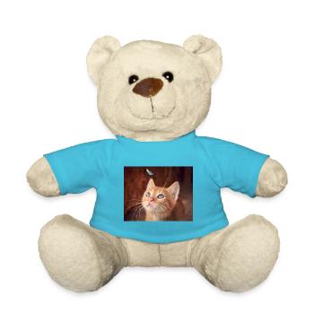 Baby Cat - Teddy Bear - atoll blue - Front