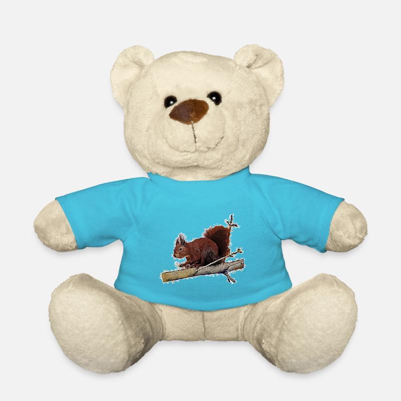 squirrel - Teddy Bear - atoll blue