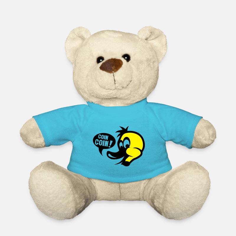 canard coin coin dessin - Nounours - bleu outremer