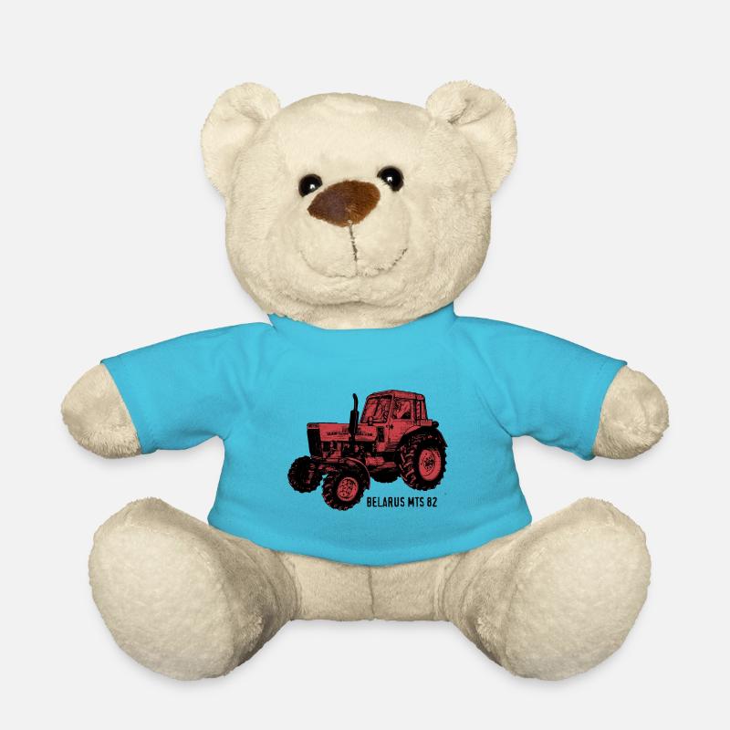 Belarus mts Traktor Landwirt Geschenk - Teddy - Atollblau