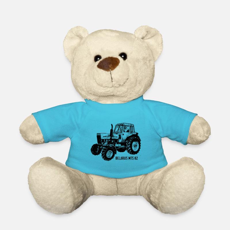 Belarus mts Traktor Landwirt Geschenk - Teddy - Atollblau