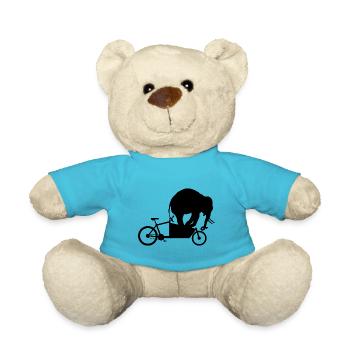Cargo wheel elephant - Teddy Bear - atoll blue - Front