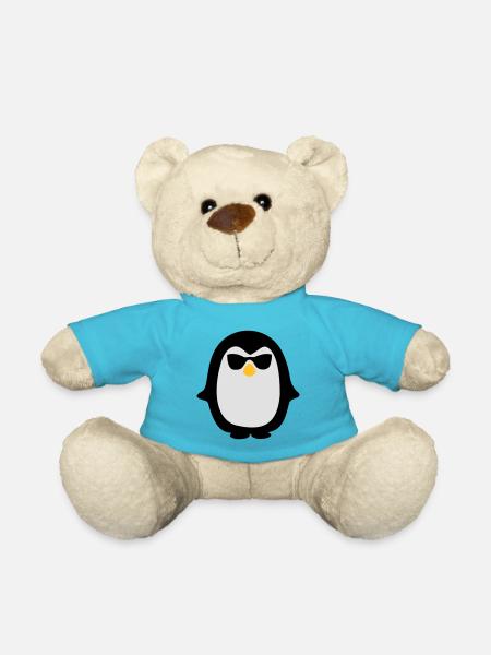 pinguin - Teddy Bear - atoll blue