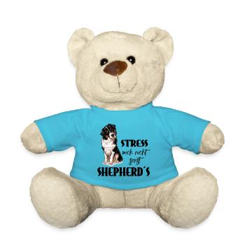 AUSTRALIAN SHEPHERD - Stress mich nicht - Teddy - Atollblau - Vorne