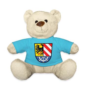 Wappen des Landkreises Nürnberger Land - Teddy - Atollblau - Vorne