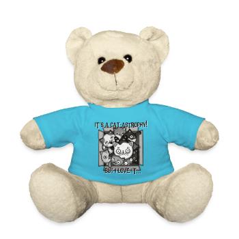 chat-astrophie tant de chats! - Nounours - bleu outremer - Devant