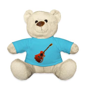 Musiker Gitarre - Teddy - Atollblau - Vorne