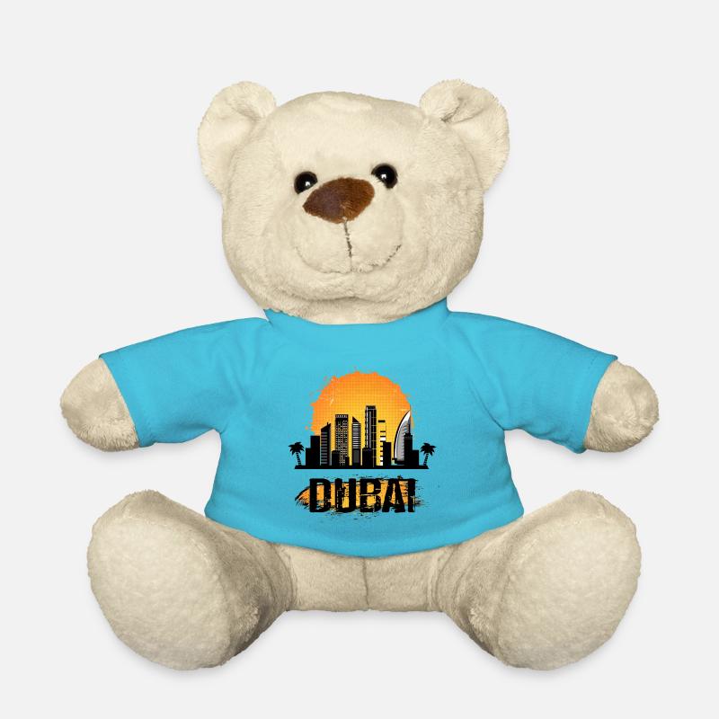 Dubai Skyline Sommer Sonne Palmen Summer Sun Palms - Teddy - Atollblau
