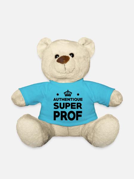 Authentique Super Prof - Nounours - bleu outremer