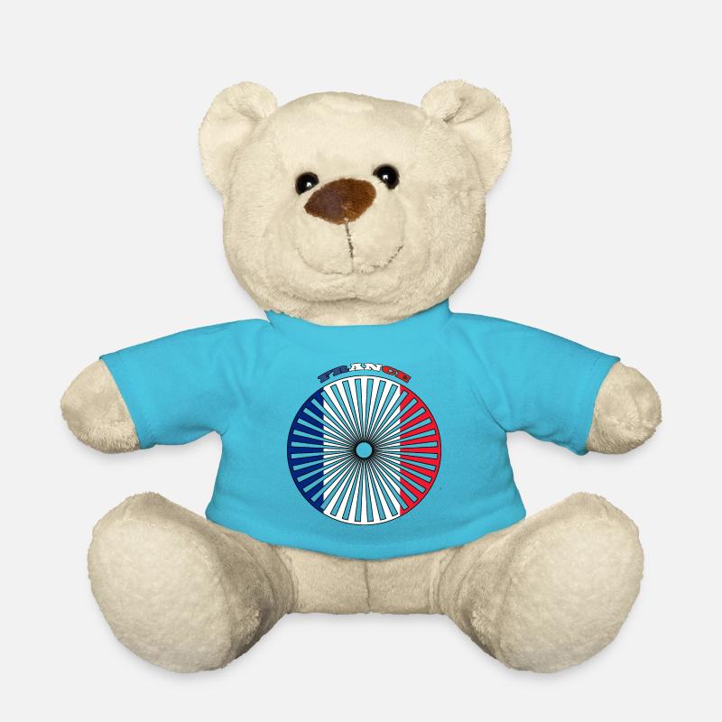 Graphischer Kreis Länder Frankreich - Teddy - Atollblau