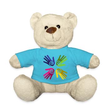 Pride Rainbow Flag LGBT - Teddy Bear - atoll blue - Front