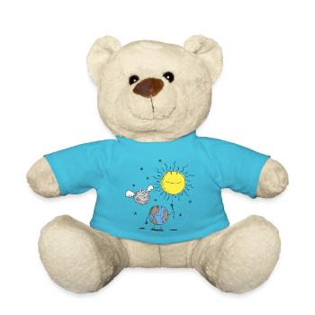 Soleil ballon planètes - Nounours - bleu outremer - Devant