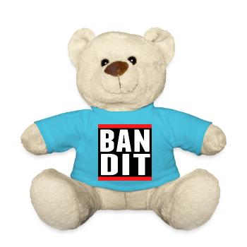 bandit dieb crime criminal aufkleber hooligan gang - Teddy - Atollblau - Vorne