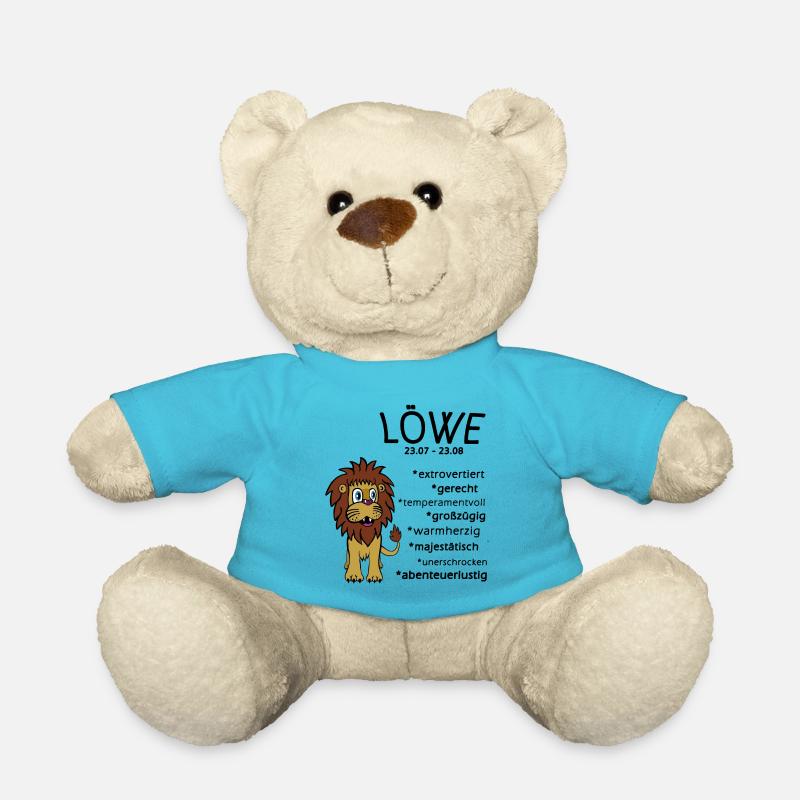 Sternzeichen Löwe - Teddy - Atollblau