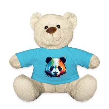 Aquarelle Coloré Panda Illustration - Nounours - bleu outremer - Devant
