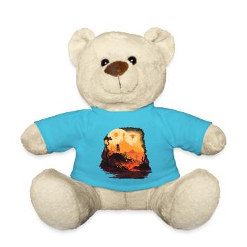alien dark - Teddy Bear - atoll blue - Front