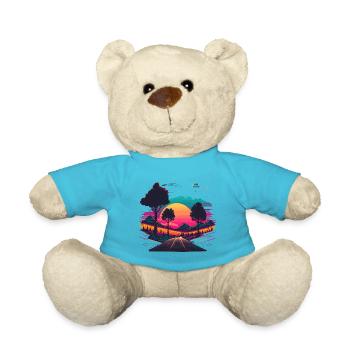 80s Summer Vibe - Teddy Bear - atoll blue - Front