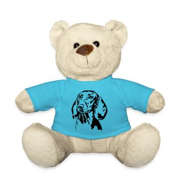 Teckel teckel Chien Portrait Chiens - Nounours - bleu outremer - Devant