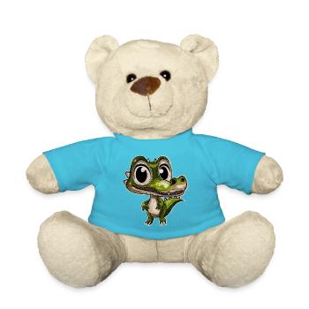 Alligator Krokodil - Teddy - Atollblau - Vorne