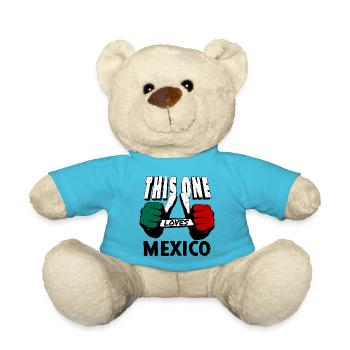 Drapeau du Mexique Drapeau mexicain Mexique Amérique du Sud - Nounours - bleu outremer - Devant
