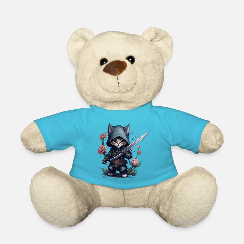 Die ultimative Ninja-Katze - Teddy - Atollblau