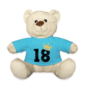 18 Krone 18. Geburtstag 18 Jahre - Teddy - Atollblau - Vorne