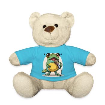 Frogs Melody - Teddy Bear - atoll blue - Front