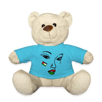 Free palestine women face - Nounours - bleu outremer - Devant