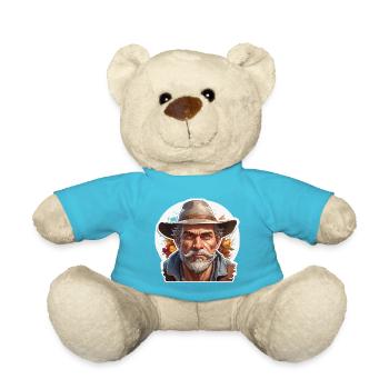 Farmer / Bauer / Ernte / Anbau / Bauernhof / Erde - Teddy - Atollblau - Vorne