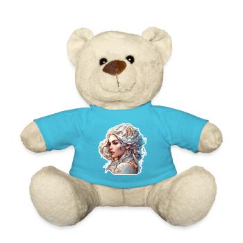 Femme / Dame / Blonde / Jolie / Féminine / Féminine - Nounours - bleu outremer - Devant