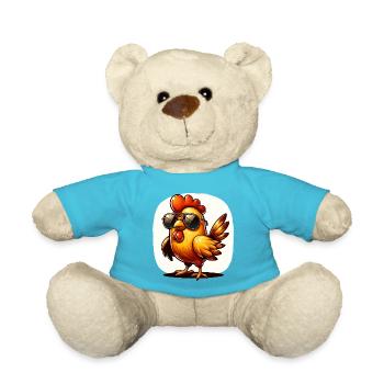 Lustiges Huhn Huhn Lustiges Bild - Teddy - Atollblau - Vorne